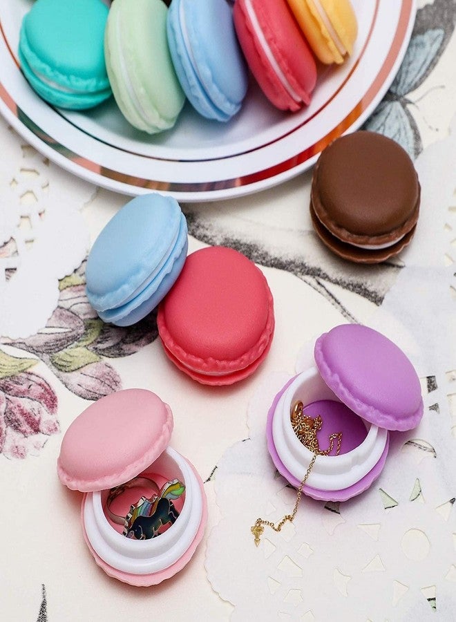 Juvale Macaron Pill Case - Macaron Jewelry Holder & Pill Box - Durable Mini Plastic Containers with Lids - 8 Colors, 1.7 in - Pack of 16 - Image 5